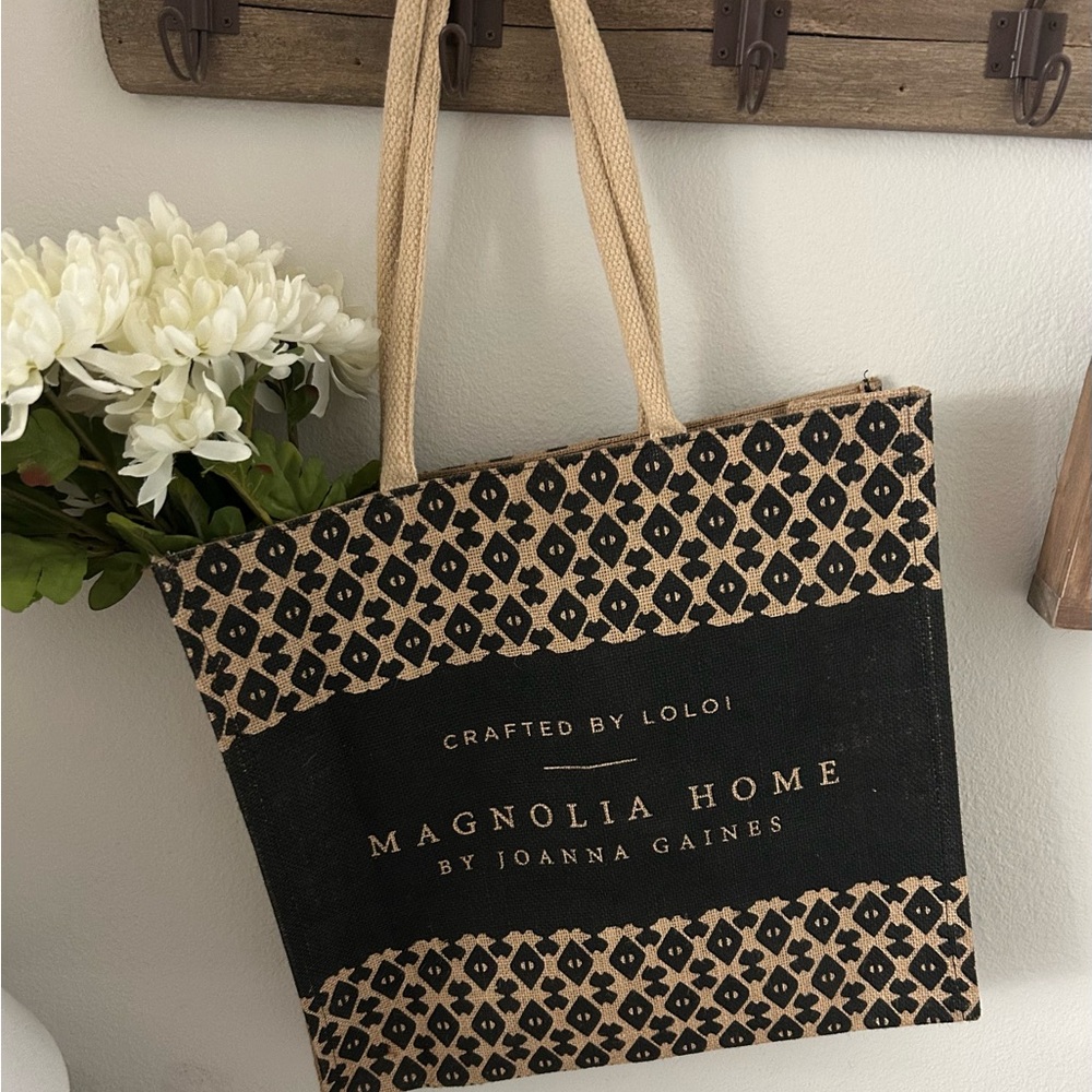 Magnolia Home by Joanna Gaines Burlap Tote Bag